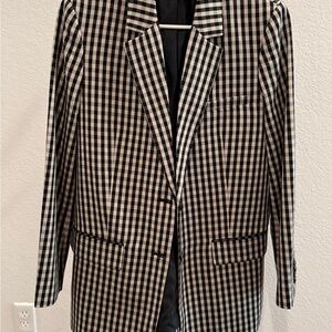 Everlane Oversized Gingham Blazer